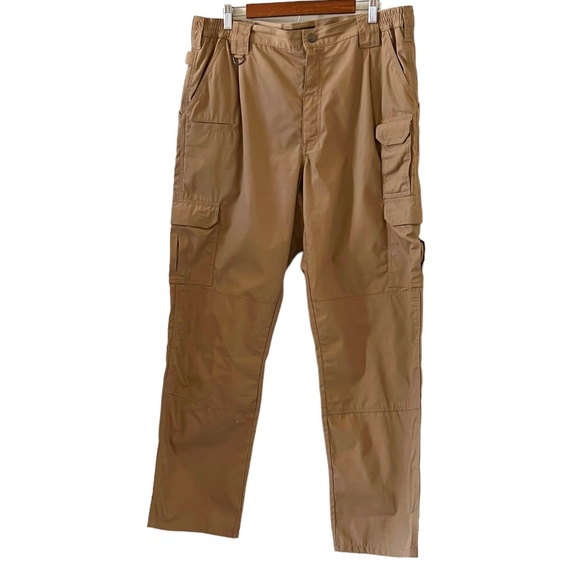5.11 Tactical Men's Utility Cargo Work Pants In Tan/Khaki Size 38 x 36